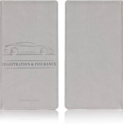 LzzyRide Car Registration & Insurance Card Holder – Vehicle Document Organizer with Magnetic Buckle