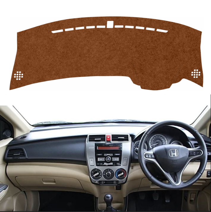 Lzzyride Car Dashboard Cover Mat For Honda City 2008 To 2014
