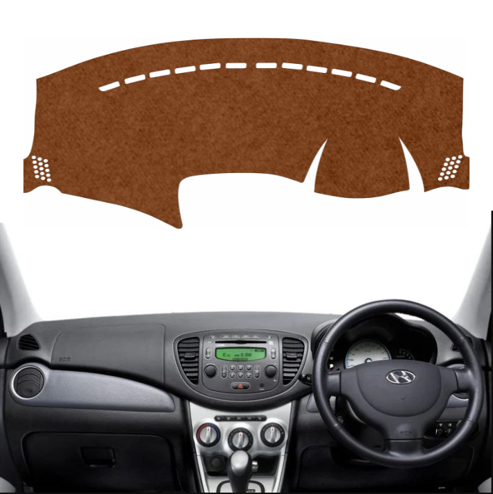 Lzzyride Car Dashboard Cover Mat For Hyundai i10 2007 To 2013