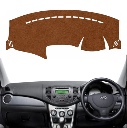Lzzyride Car Dashboard Cover Mat For Hyundai i10 2007 To 2013