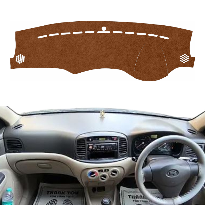Lzzyride Car Dashboard Cover Mat For Hyundai Verna 2006 To 2011