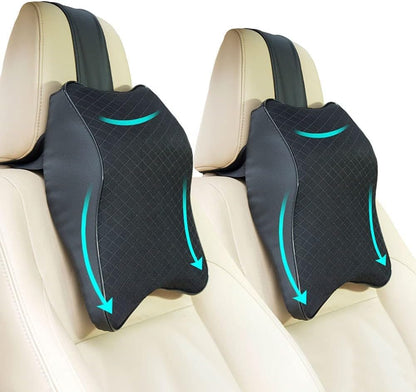 Memory Foam Car Neck Rest Pillow – Ergonomic Headrest Cushion for Neck Support | LzzyRide