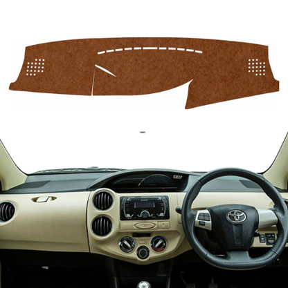 Lzzyride Car Dashboard Cover Mat For Toyota Etios 2010 To 2020