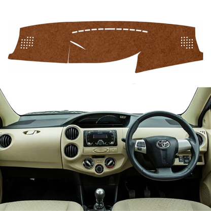 Lzzyride Car Dashboard Cover Mat For Toyota Etios Cross 2014 To 2020