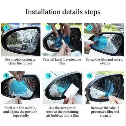 VINRIDE Car Mirror Rain Guard 2Pcs