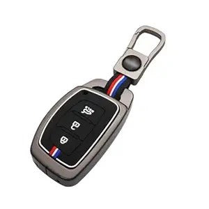 LZZYRIDE Metal Silicon Key Cover for Hyundai 3 Button Smart Key