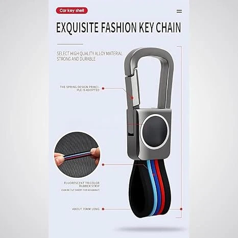 LZZYRIDE Metal Silicon Car Key Cover for Mahindra 3 Button Flip Key