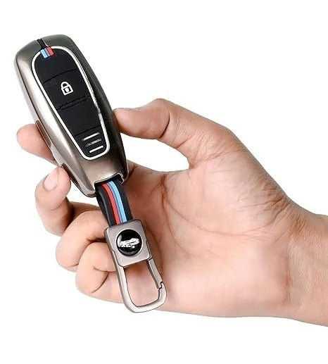 LZZYRIDE Metal Silicon Key Cover for Maruti Suzuki 2 Button Smart Key