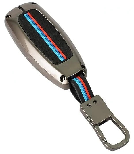 LZZYRIDE Metal Silicon Key Cover for Maruti Suzuki 2 Button Smart Key