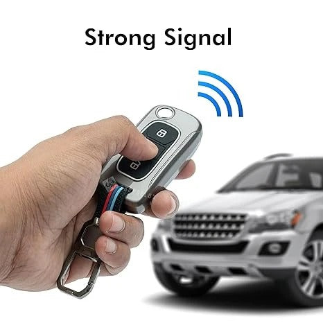LZZYRIDE Metal Silicon Key Cover for Tata 3 Button Flip Key