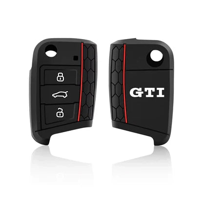 LzzyRide Premium Metal Key Cover Compatible with Volkswagen Golf GTI Smart Key | 360° Full Protection | Zinc Alloy Luxury Key Case