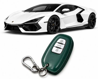 LzzyRide Premium Metal Key Cover Compatible with Lamborghini Revuelto Smart Key | 360° Full Protection | Zinc Alloy Luxury Key Case