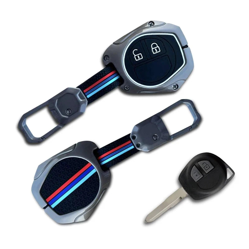 LzzyRide Premium Metal Key Cover Compatible with Maruti Suzuki Jimny Smart Key | 360° Full Protection | Zinc Alloy Luxury Key Case