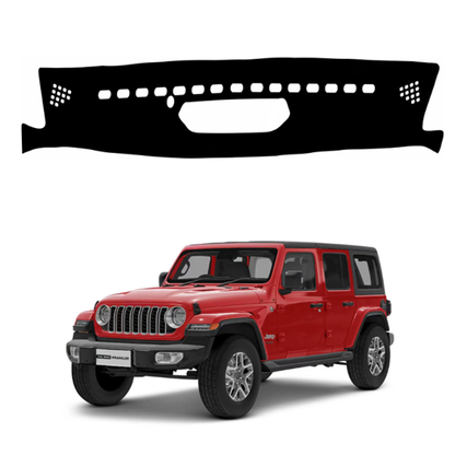 Lzzyride Car Dashboard Cover Mat For Jeep Wrangler 2025 To 2026
