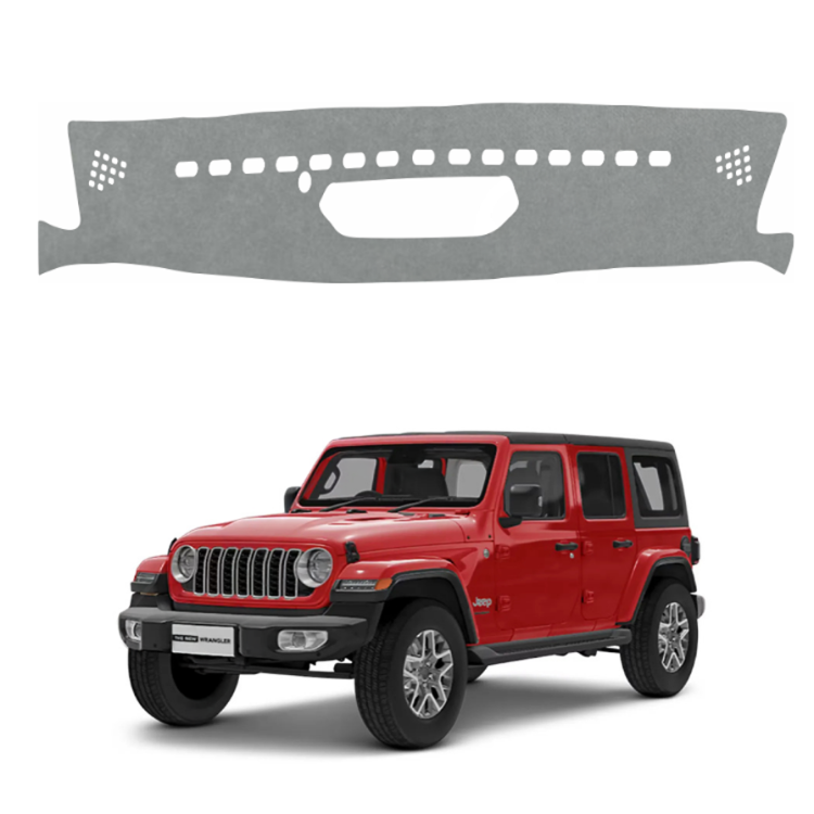 Lzzyride Car Dashboard Cover Mat For Jeep Wrangler 2025 To 2026