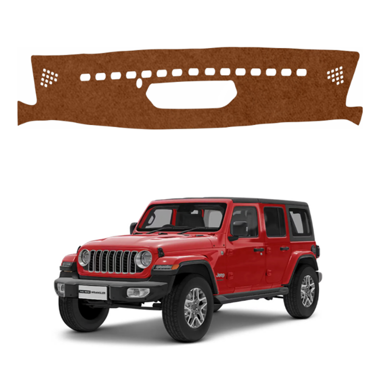 Lzzyride Car Dashboard Cover Mat For Jeep Wrangler 2025 To 2026